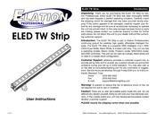 Elation ELED TW Strip User Instructions