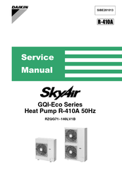 Daikin SkyAir GQI-Eco Series Service Manual
