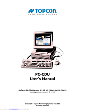 Topcon PC-CDU User Manual