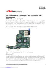IBM Redbooks 2/4 Port Ethernet Expansion Card At-A-Glance Manual