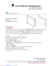 Flat Display Technology LOF104S5M-K4ZR User Manual