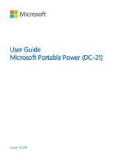 Microsoft DC-21 User Manual