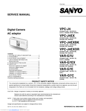 Sanyo VPC-J4 Service Manual