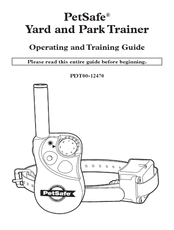 Petsafe PDT00-12470 Operating And Training Manual