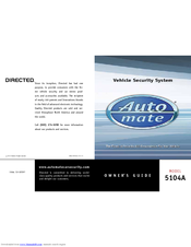 Auto Mate 5104A Owner's Manual