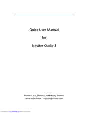 Naviter Oudie 3 Quick User Manual