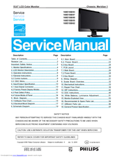 Philips 160E1SB/00 Service Manual