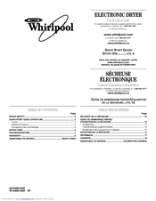 Whirlpool W10296186B-SP Use And Care Manual