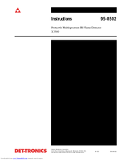 DET-TRONICS X3300 Instructions Manual