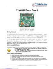 Teridian 71M6531 Quick Start Manual