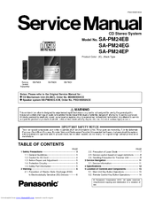 Panasonic SA-PM24EP Service Manual