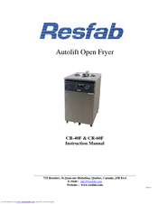Resfab CR-60F Instruction Manual