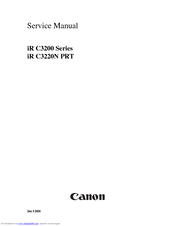 Canon iR C3200 Series Service Manual