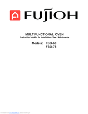 Fujioh FBO-68 Instruction Booklet