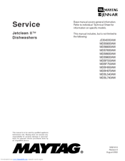 Maytag MDBL540AW Service Manual