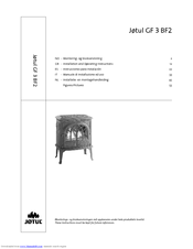 Jøtul GF 3 BF2 Installation And Operating Instructions Manual