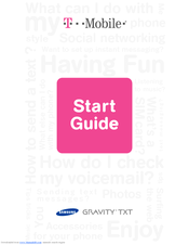 Samsung T-Mobile Gravity TXT Start Manual