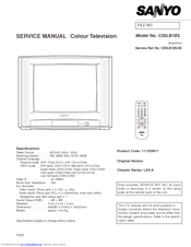 Sanyo C20LB18S Service Manual