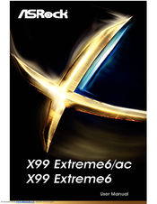ASROCK X99 Extreme6/ac User Manual