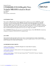 Aeroflex UT8MR8M8-EVB User Manual