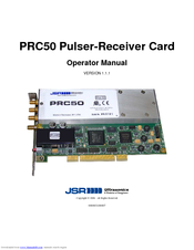JSR PRC50 Operator's Manual