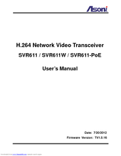 Asoni SVR611W User Manual