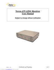 Novra A75 ATSC User Manual