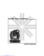 Genlyte VL2500 Spot Luminaire User Manual