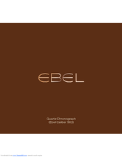 Ebel Caliber 503 Operating Instructions Manual