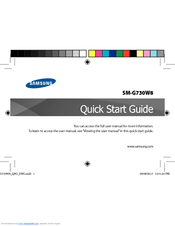 Samsung SM-G730W8 Quick Start Manual
