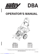 Hotsy DBA-383539 Operator's Manual