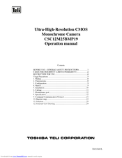 Toshiba teli CSC12M25BMP19 Operation Manual