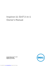 Dell Inspiron 11-3147 2-in-1 Owner's Manual