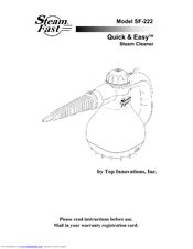 Steamfast Quick & Easy SF-222 Instruction Manual