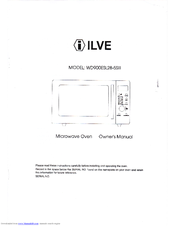 ILVE WD900ESL28-5Slll Owner's Manual