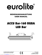 EuroLite ACCU Bar-160 RGBA User Manual