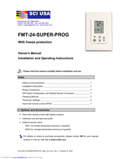 SCI USA FMT-24-SUPER-PROG Owner's Manual