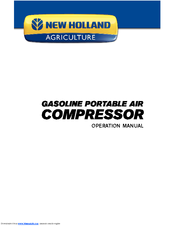 New Holland Gasoline Portable Air Compressor Operation Manual