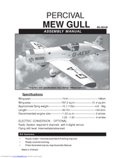 Seagull Models PERCIVAL MEW GULL Assembly Manual