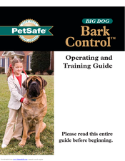 Petsafe Bank Control Operating Manual