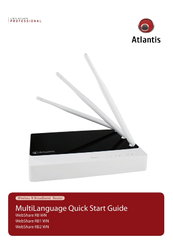 Atlantis webshare rb wn Quick Start Manual