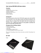 Arexx BS1000 User Manual