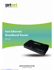 Getnet GR-154 User Manual