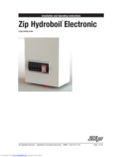 Zip Hydroboil HBE6 15L White Installation And Operating Instructions Manual
