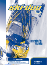 Ski-Doo 2002 Mach Z Tech Plus Operator's Manual