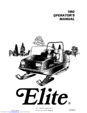 Ski-Doo 1982 Elite Operator's Manual