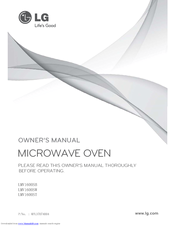 LG LMV1600SB Owner's Manual