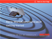 Nera WorldCommunicator Getting Started Manual