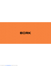 BORK E800 Operation Manual
