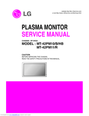 LG MT-42PM10 Service Manual